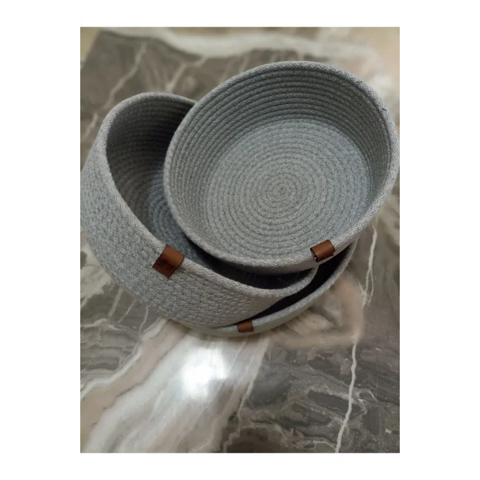 Genel Ürün Hasır Sepet, Çok Amaçlı 3lü El Yapımı Organize Sepet Sepet1