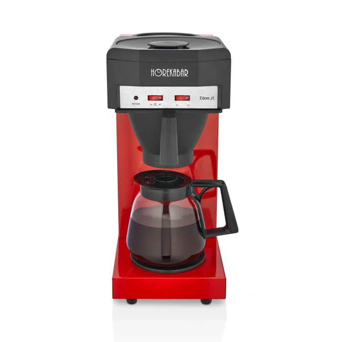 Genel Ürün Edom J1 Profesyönel Filtre Kahve Makinesi - Kırmızı (2 ADET CAM SÜRAHİLİDİR)