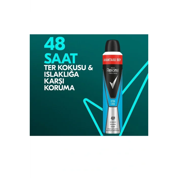 Kol Saati Men Erkek Sprey Deodorant Xtra Cool 48 Saat Etkili Avantajlı Boy 200 Ml X3 Adet
