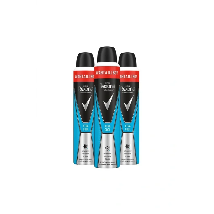 Kol Saati Men Erkek Sprey Deodorant Xtra Cool 48 Saat Etkili Avantajlı Boy 200 Ml X3 Adet
