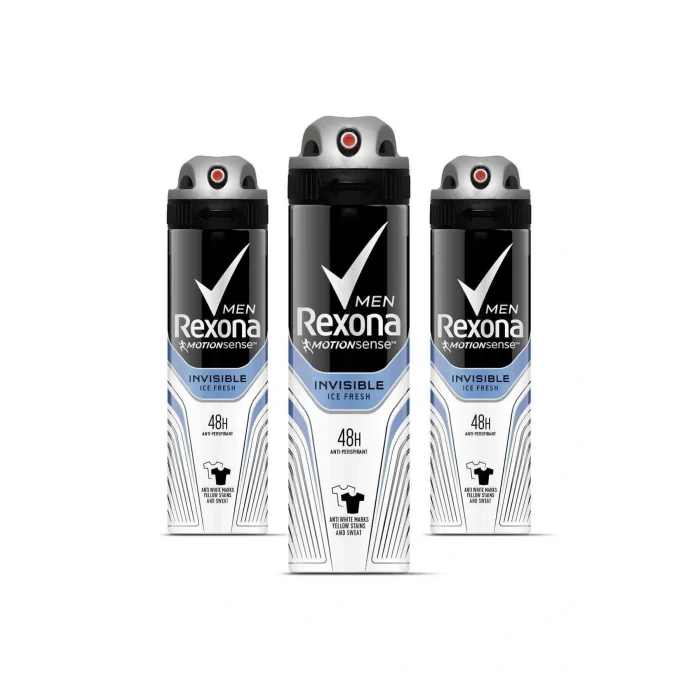 Genel Ürün Erkek Deodorant Sprey Invisible Ice Fresh 150 ml X 3 Adet