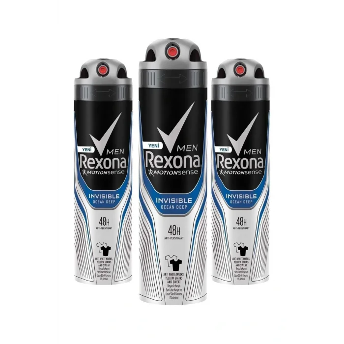 Genel Ürün Erkek Deodorant Sprey Invisible Ocean Deep 150 ml X 3