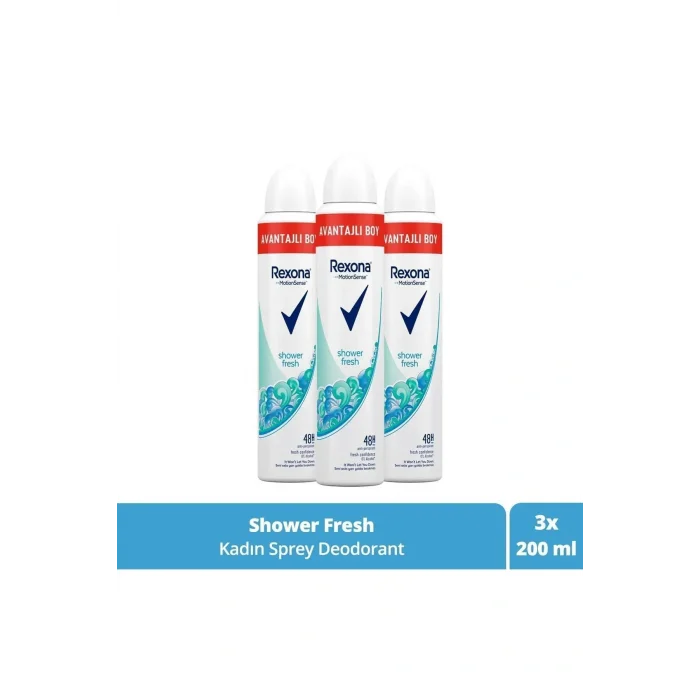 Genel Ürün Kadın Deodorant Sprey Shower Fresh 200 ml X3