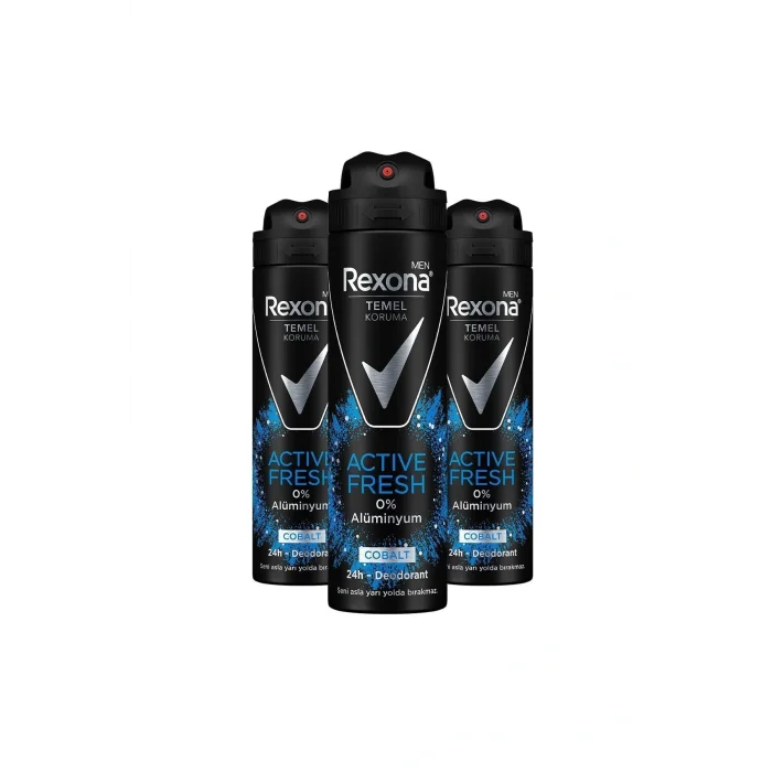 Genel Ürün Men Temel Koruma Active Fresh Erkek Sprey Deodorant Cobalt 150 ml X3 Adet