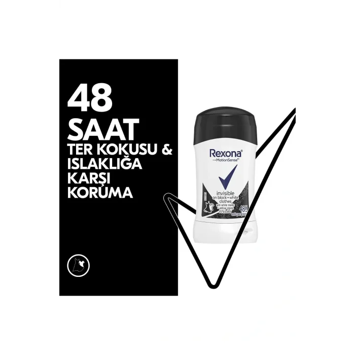 Genel Ürün Motion Sense Kadın Stick Deodorant Invisible On Black + White Clothes 40 g X 2 Adet
