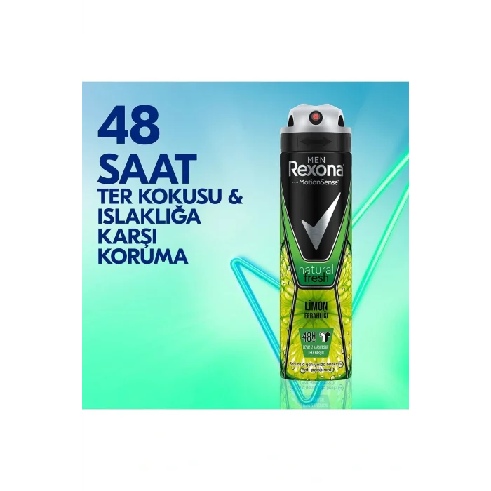 Genel Ürün Men Erkek Sprey Deodorant Natural Fresh Limon Ferahlığı 150 ml x3 Adet