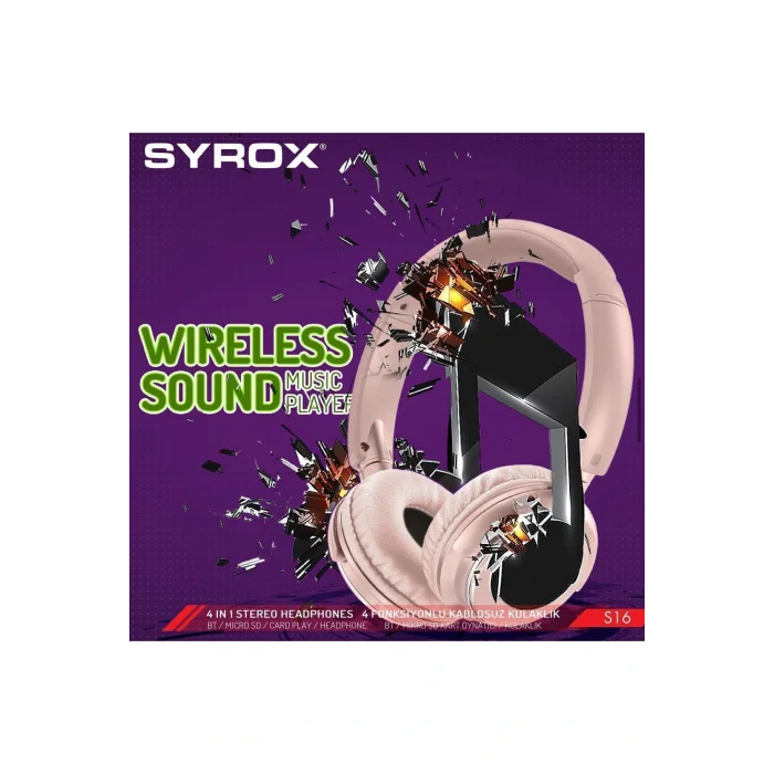 Genel Ürün Kulaküstü Kablosuz Bluetooth Kulaklık Hafıza Kartı Girişli