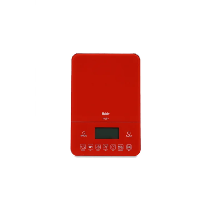Genel Ürün Molly Dijital Mutfak Tartısı Kırmızı