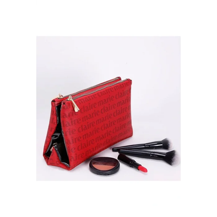 Genel Ürün Bordo Kadın Makyaj Çantası Monica MC212111237