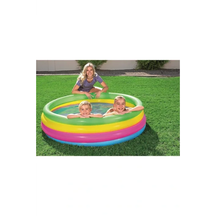 Genel Ürün Şişme Havuz Çocuk Havuzu Dört Halkalı 157x46cm 51117