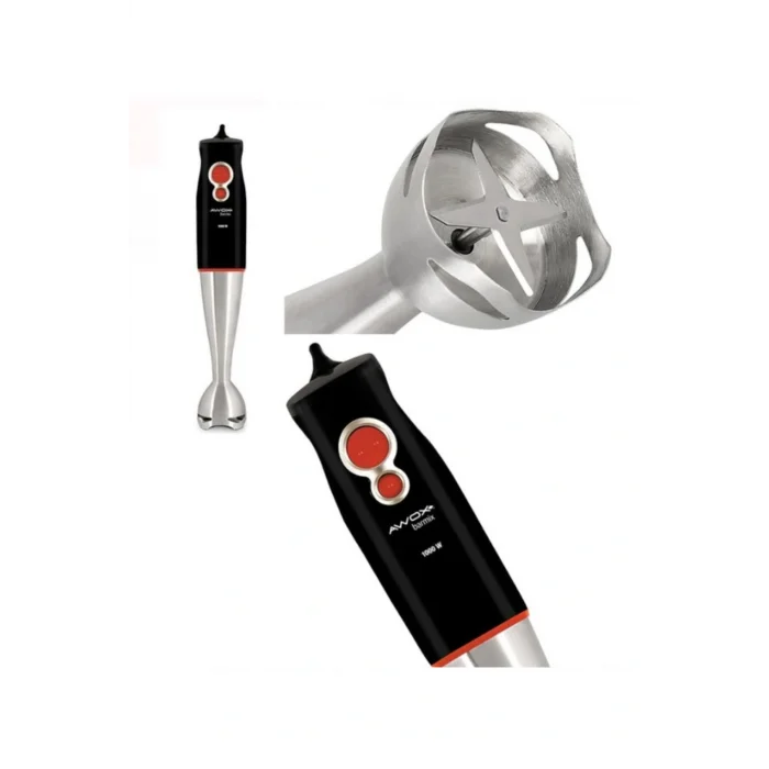 Genel Ürün New 2022 Paslanmaz Çelik 4 Kanat Bıçaklı Sessiz 1000 Watt Çubuk El Blenderi