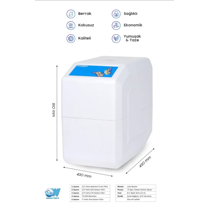 Genel Ürün HND-35 Su Arıtma Cihazı Pompalı