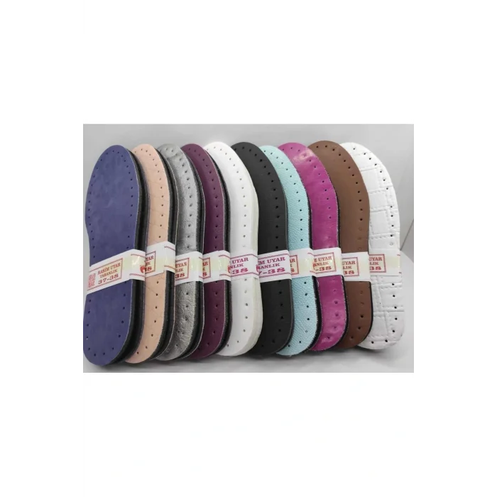 Genel Ürün Keçe Üç Katmanlı Patik Tabanı Hazır Örgü Delikli (10LU PAKET) (SUNİ DERİ EVA KEÇE)