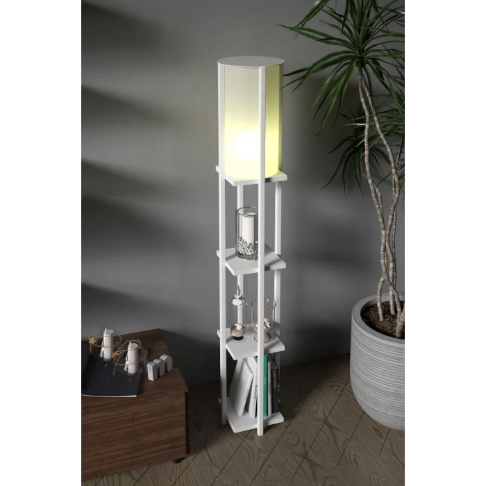 Lamba Retodesign Star Beyaz Rafli Lambader 4002