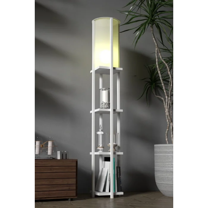 Lamba Retodesign Star Beyaz Rafli Lambader 4002