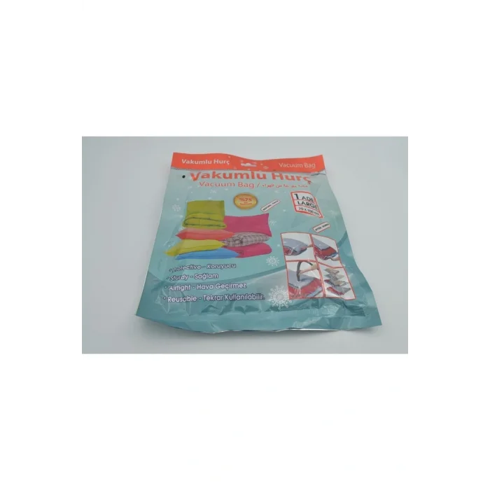 Genel Ürün Vakumlu Hurç Büyük Boy 70x100 Cm – Yorgan, Battaniye, Kıyafet Saklama Torbası