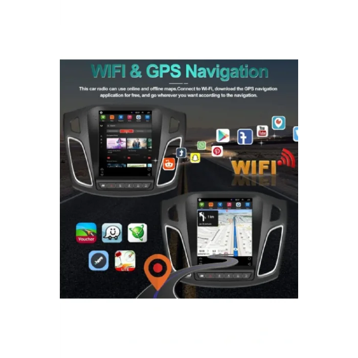 Genel Ürün Ford Focus 2012-2017 Uyumlu Tesla Ekran 9.7 Android Multimedya 4+64 GB Carplay IPS Ekran Özel Oem