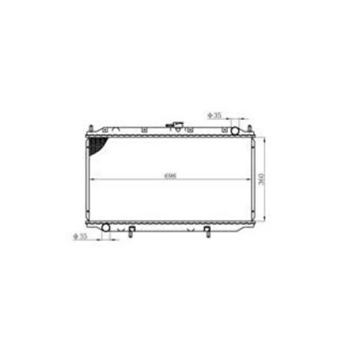 Genel Ürün Bnı055016 Radyatör Brazing Primera P11 96-01 Ac Klimasız Mek 360x698x16