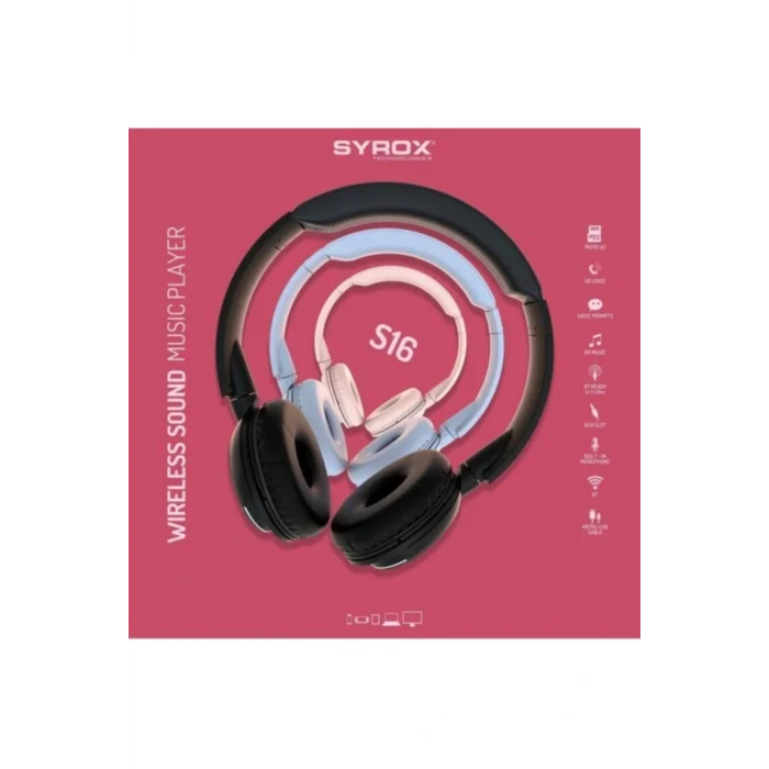 Genel Ürün S16 Kablosuz Hafıza Kartlı Bluetooth Kulaküstü Kulaklık Mavi Renk