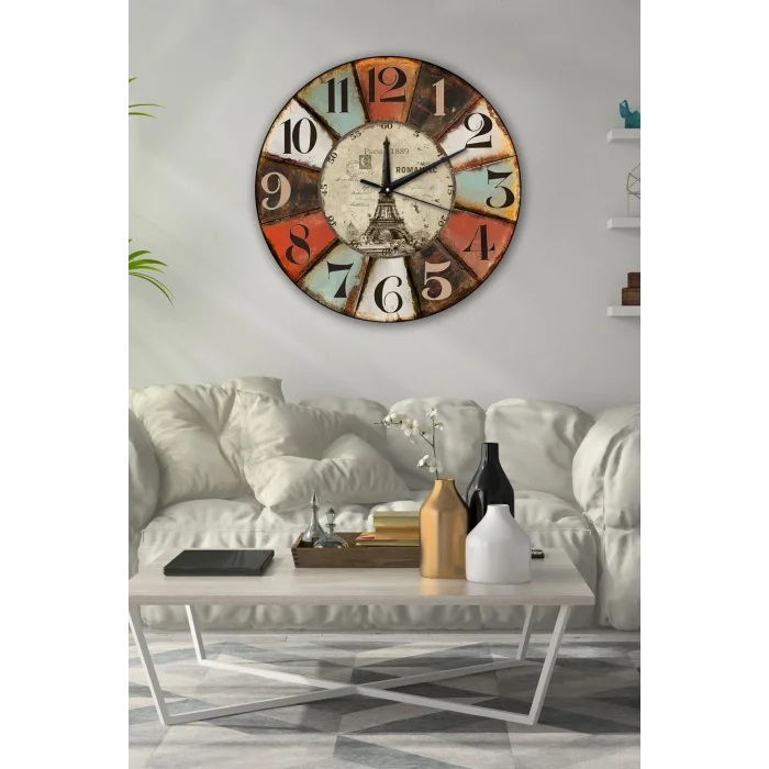 Kol Saati Retro Tasarımlı Duvar Saati 40x40cm
