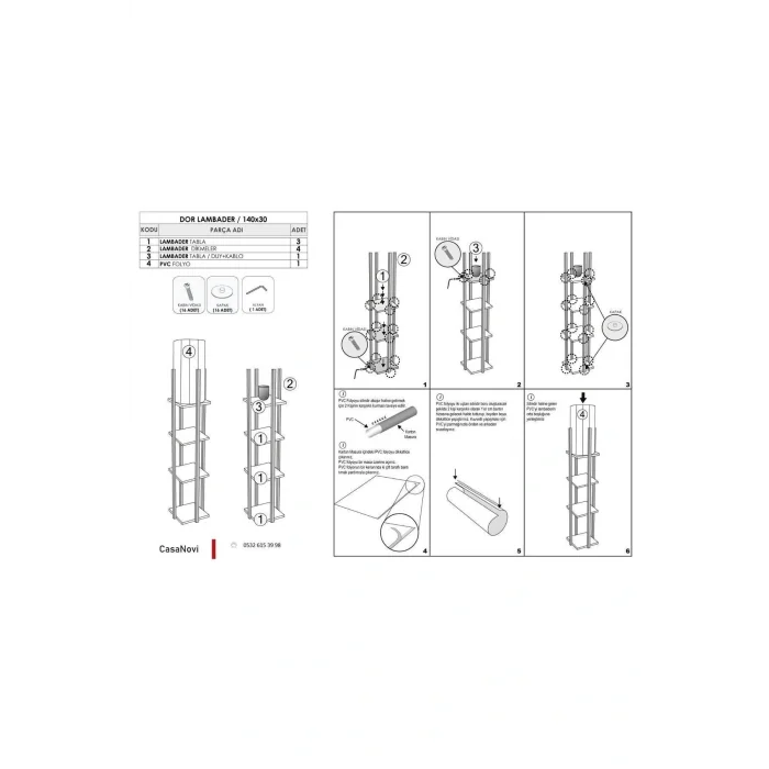 Lamba Black Pine Raflı Lambader