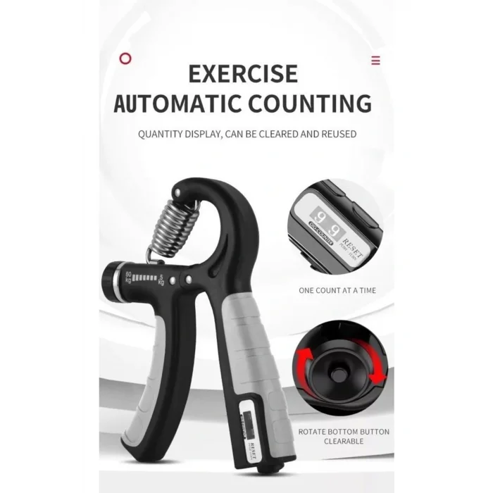 Genel Ürün Siyah Sayaçlı El Yayı 60 kg - 5 kg Ayarlanabilir