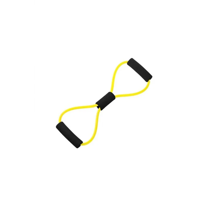 Genel Ürün Sarı Pilates Yoga Egzersiz Direnç Lastiği, Jimnastik Lastiği Sarı Hafif Direnç