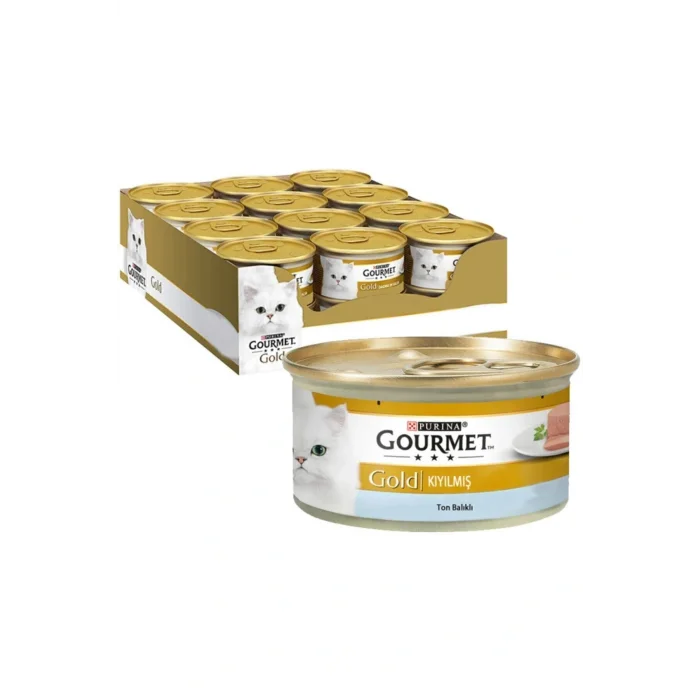 Genel Ürün Gourmet Gold Kıyılmış Ton Balıklı Kedi Yaş Mama 85 Gr. 24 Lü Paket