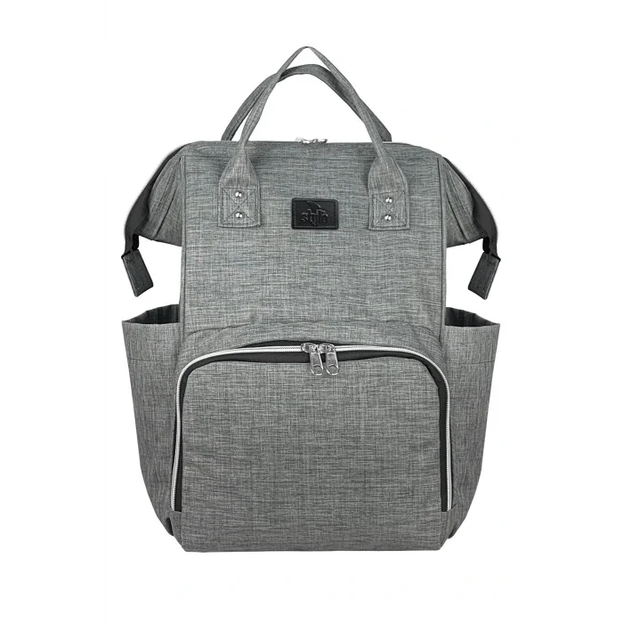 Genel Ürün Gri Paris Anne Bebek Çantası Gri Sırt Çantası Tekstil Sırt Çantası