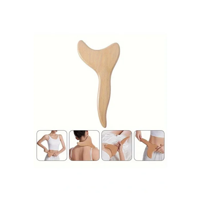 Genel Ürün Selülit Giderici Ve Akapuntur Etkili El Yapımı Lenf Drenaj Ahşap Masaj Aleti Kayın