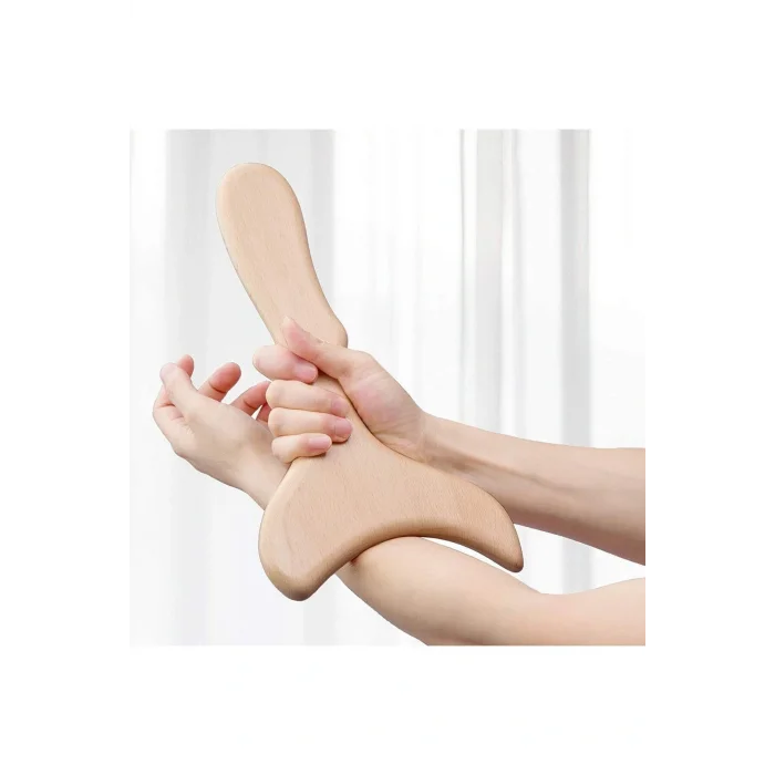 Genel Ürün Selülit Giderici Ve Akapuntur Etkili El Yapımı Lenf Drenaj Ahşap Masaj Aleti Kayın