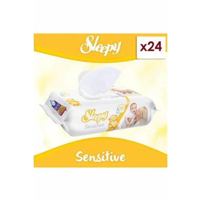 Genel Ürün Islak Mendil 90 Lı Sensitive 24 Lü Paket 2160 Yaprak