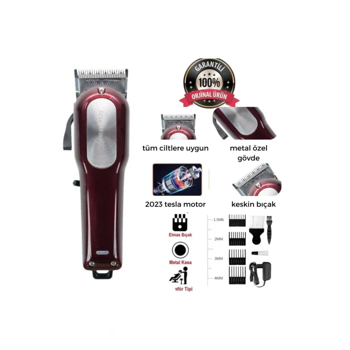 Genel Ürün Orijinal Inter Mac3 Tc-1453 Saç Sakal Kesim Makinesi 2 Yıl Garantili