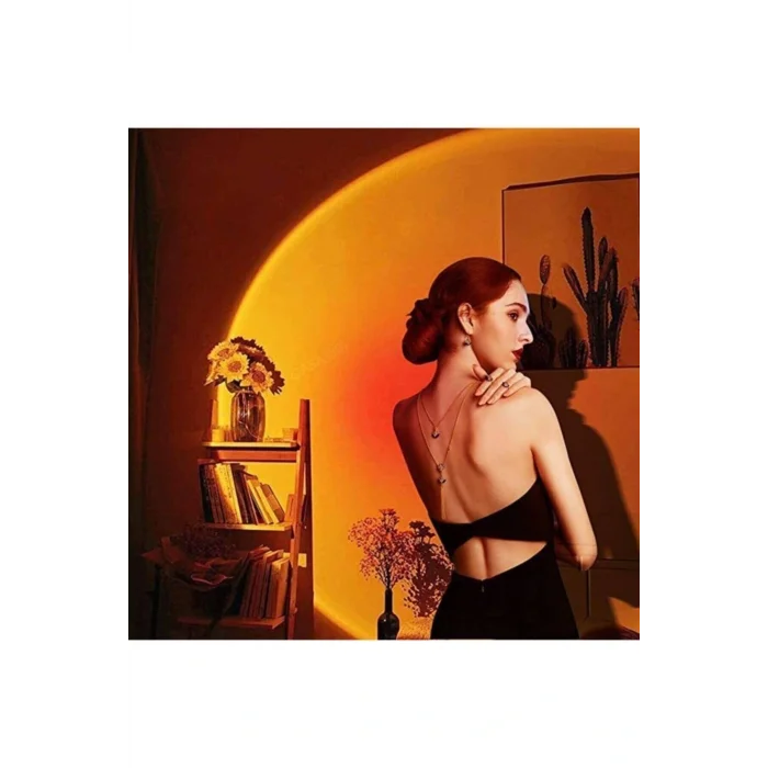 Genel Ürün Tiktok Viral 4 Lensli Rengarenk Projektör Fotoğraf Video Çekimi Led Youtuber Dekoratif Işık Rgb