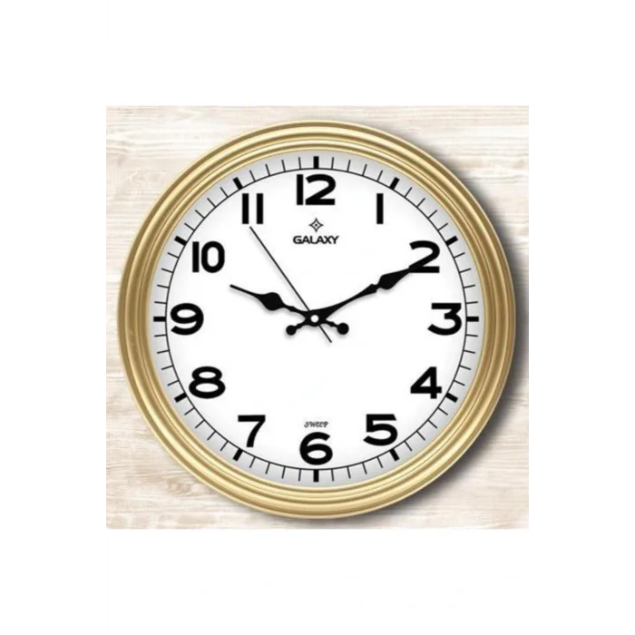Kol Saati Yuvarlak Gold Duvar Saati 200-a