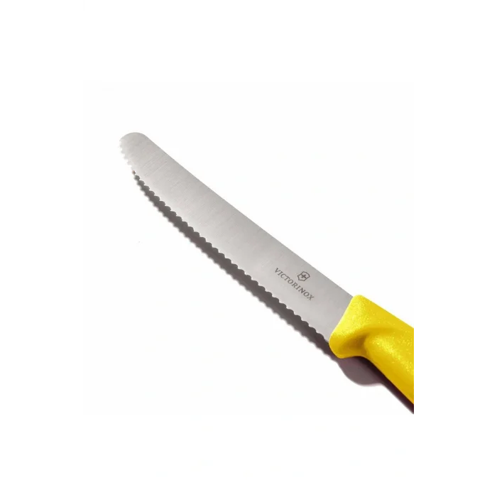 Genel Ürün 6.7836.L118 Tırtıklı Domates ve Sosis Bıçağı - Sarı - 11 cm