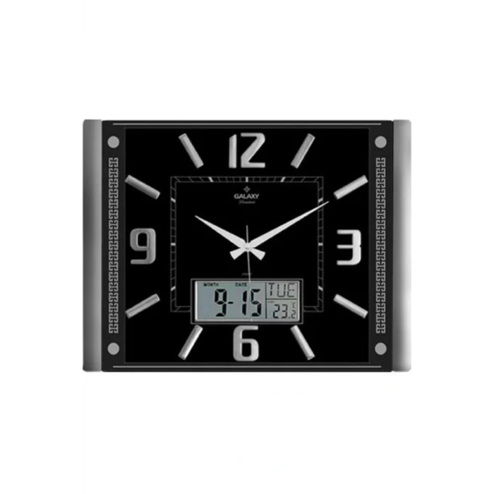Kol Saati T-711-s Dijital Termometreli Takvimli Duvar Saati