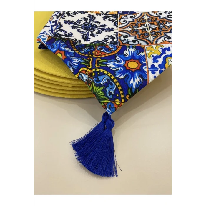 Genel Ürün Çini Desenli Runner