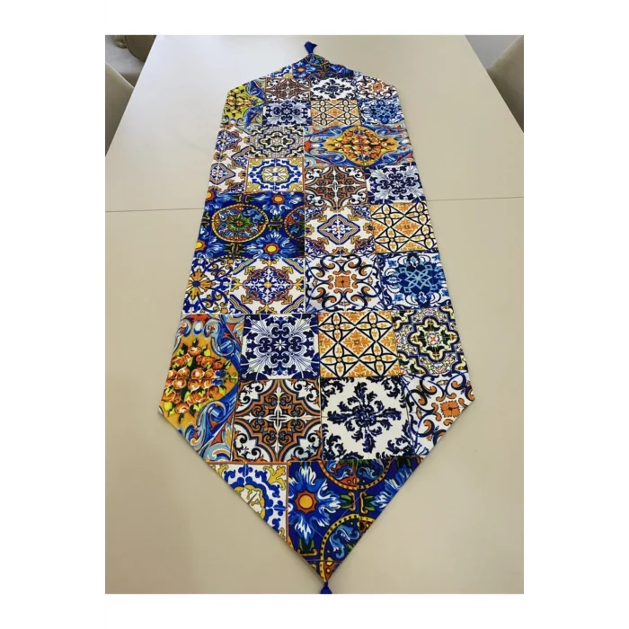 Genel Ürün Çini Desenli Runner