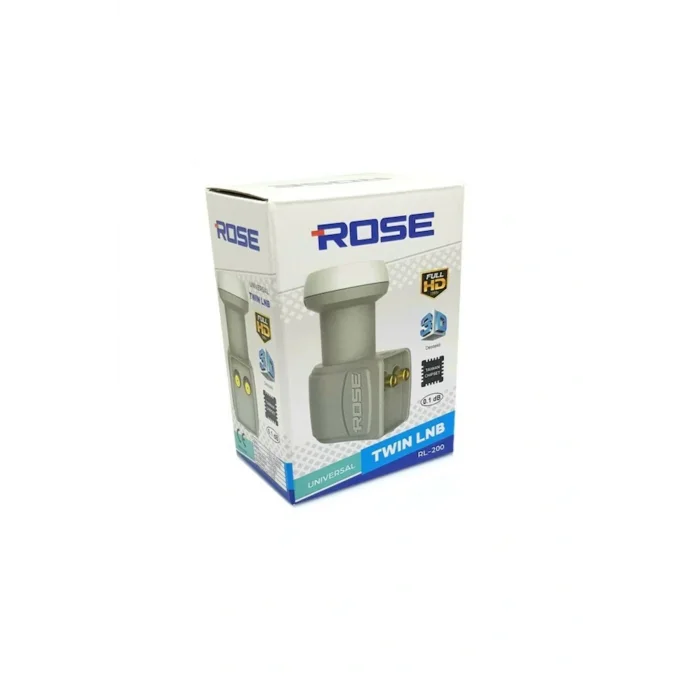 Genel Ürün 80 CM DELİKLİ ÇANAK ANTEN ROSE İKİLİ LNB 25 METRE KABLO 2 F CONNEKTÖR,