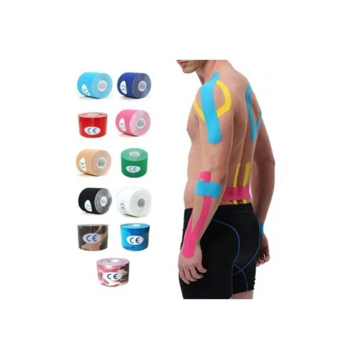 Genel Ürün Kınesıology Tape Gold-mavi