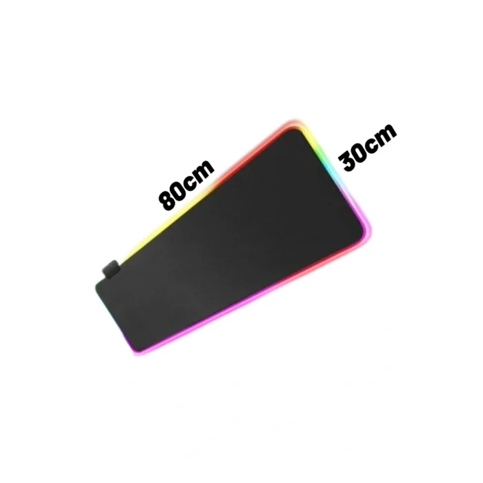 Genel Ürün Rgb Düz Siyah 80*30 Cm Gaming Oyuncu Mousepad