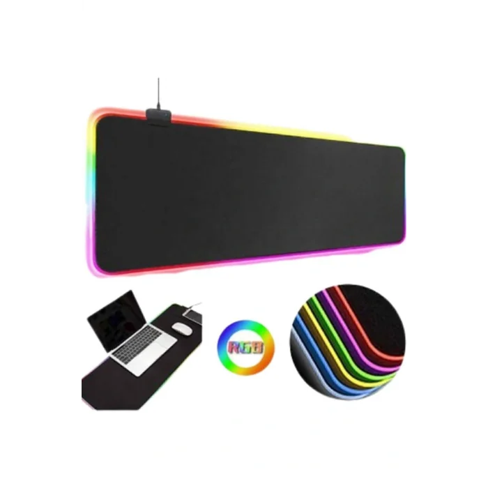 Genel Ürün Rgb Düz Siyah 80*30 Cm Gaming Oyuncu Mousepad