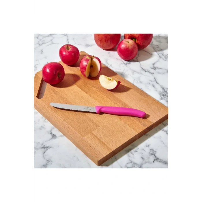 Genel Ürün 6.7836.L115 Tırtıklı Domates ve Sosis Bıçağı - Pembe - 11 cm