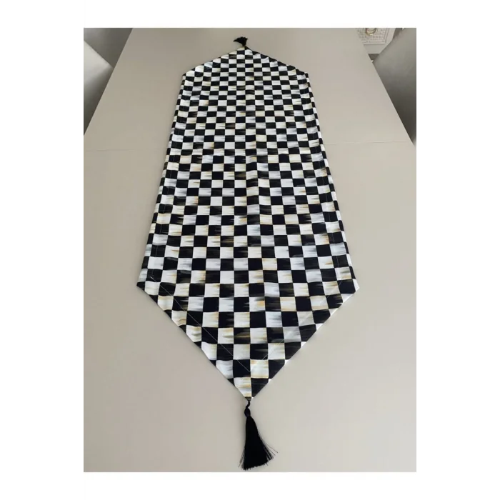 Genel Ürün Dama Desenli Runner