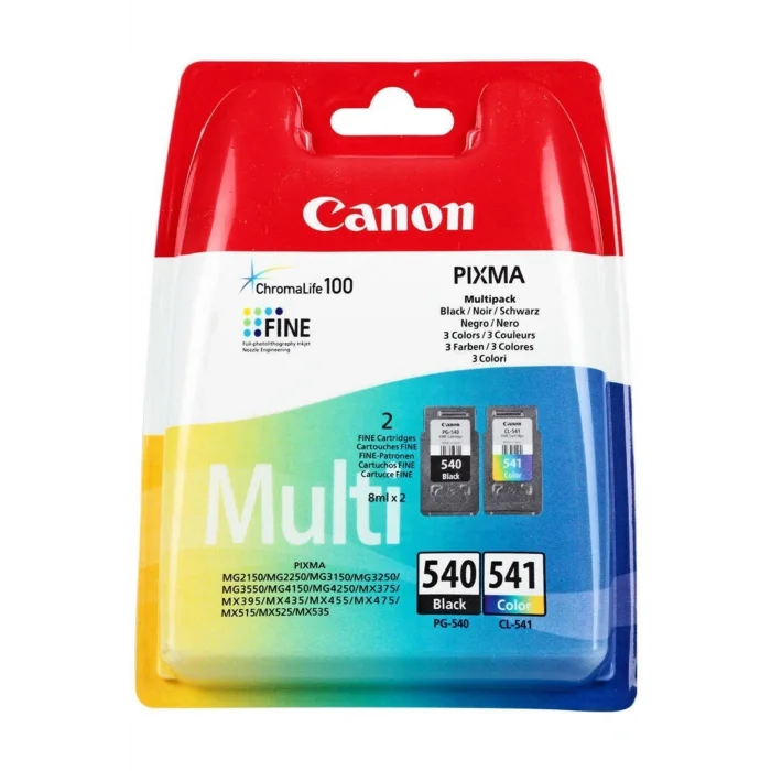 Genel Ürün 540 Siyah -541 Renkli Kartuş 2 Li Paket  Pg-540 + Cl-541