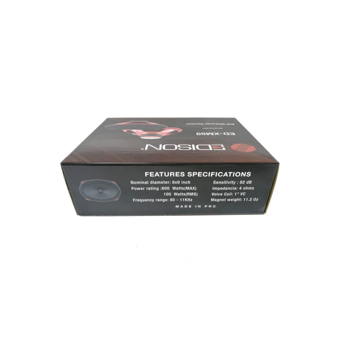 Genel Ürün Edison Ed XM69 Oval Midrange Oto Hoparlör 600W Maksimum 100W RMS