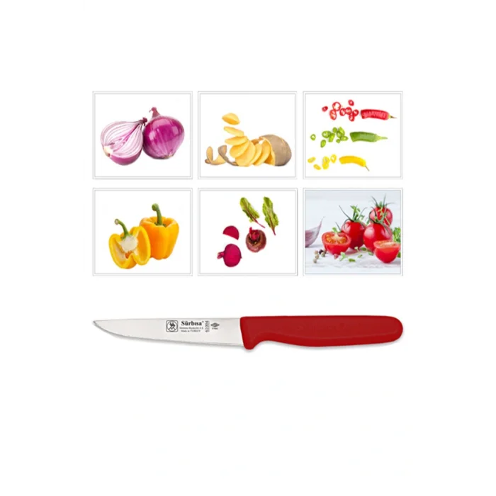 Genel Ürün 61004 Sebze Bıçağı Kırmızı Renk