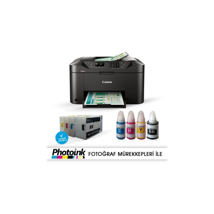 Genel Ürün Photoink Mürekkepli Canon Maxify MB2150 Yazıcı ve Dolan Kartuş Sistemi