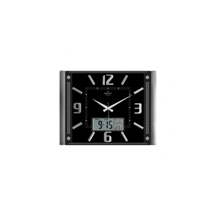 Kol Saati 711-s Premium Kabartma Rakam Dijital Duvar Saati Siyah Fma00418